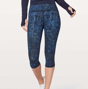 Lululemon Train Times Crop 17" City Lights Multi Black 2